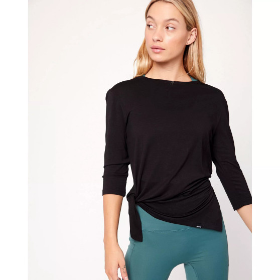 Anen Side Tie 3/4 Sleeve Top for Women