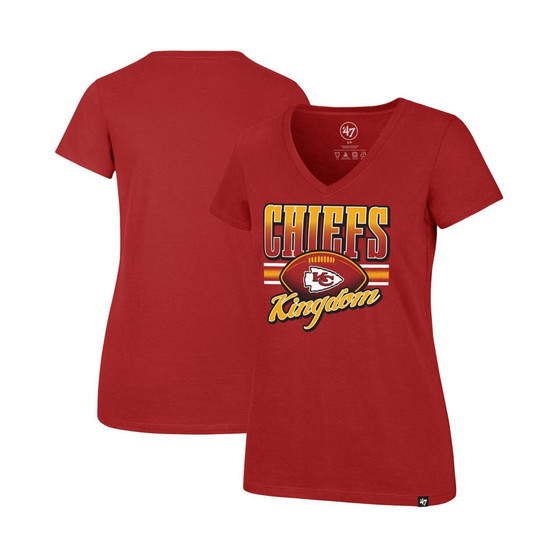 Women's Red Kansas City Chiefs Team Regional Ultra Rival V-Neck T-shirt