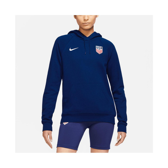 Women's Navy USMNT Essential Raglan Pullover Hoodie