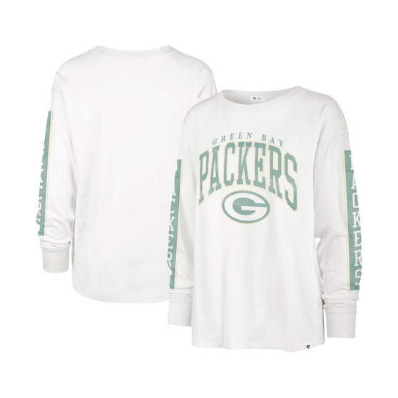 Women's White Green Bay Packers Statement Long Sleeve T-shirt