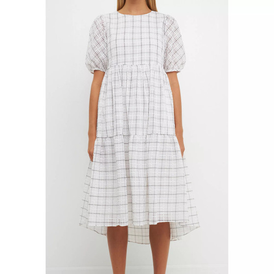 Women's Plaid Midi Dress
