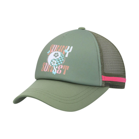 Women's Green Dig This Trucker Snapback Hat