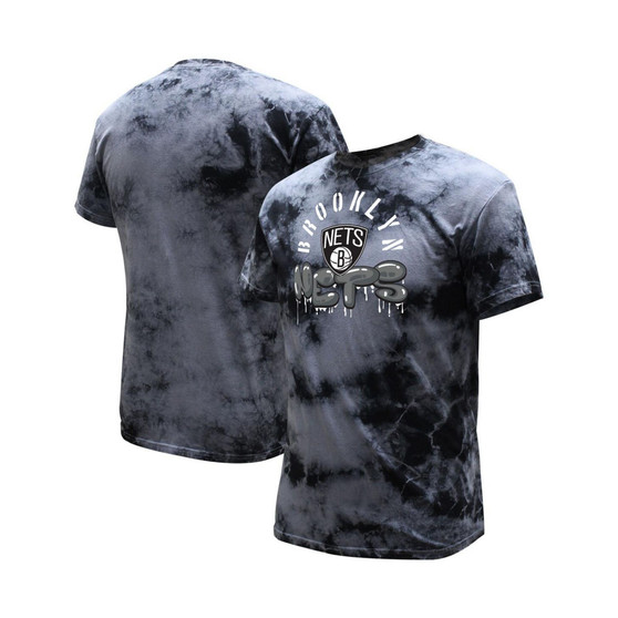 Men's and Women's Charcoal Brooklyn Nets Street Art Dark Crystal Washed T-shirt
