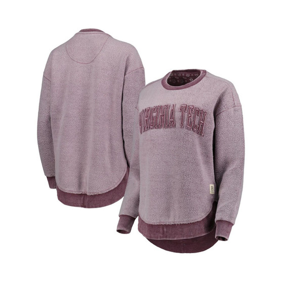 Women's Maroon Virginia Tech Hokies Ponchoville Pullover Sweatshirt