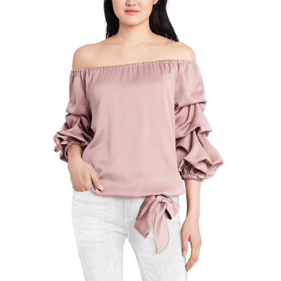 Off-The-Shoulder Puff Sleeve Top
