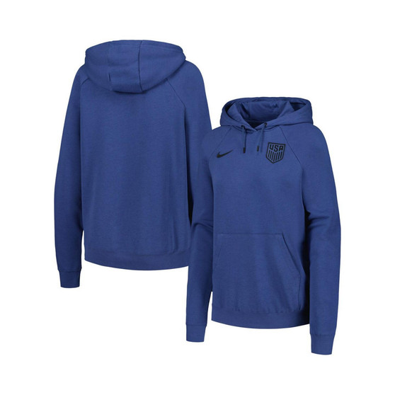 Women's Blue USMNT Essential Raglan Pullover Hoodie