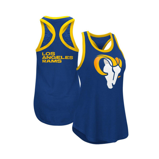 Women's Navy Los Angeles Rams Tater Tank Top