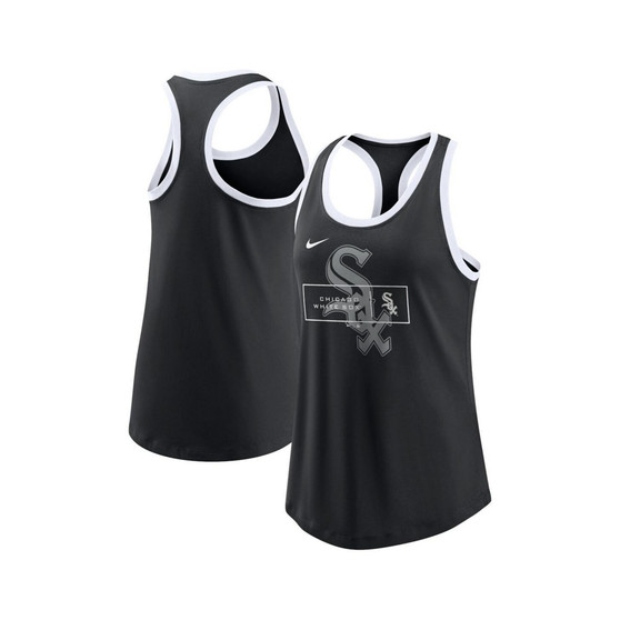 Women's Black Chicago White Sox X-Ray Racerback Performance Tank Top