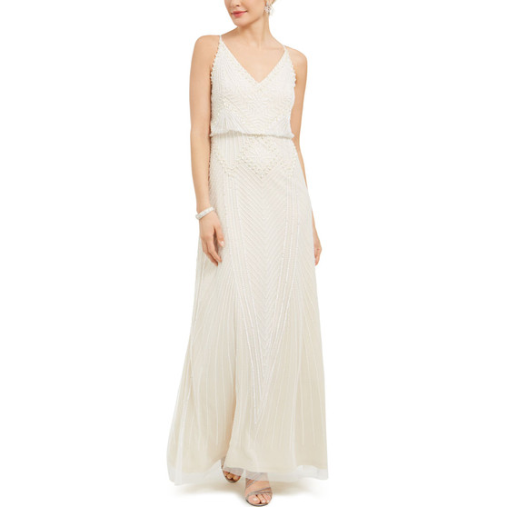 Embellished Blouson Gown