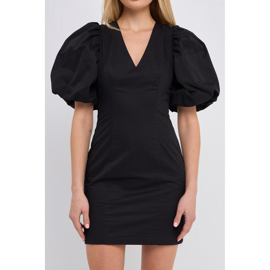 Women's Back Scrunchie Mini Dress