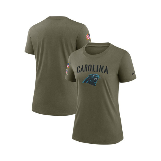 Women's Olive Carolina Panthers 2022 Salute To Service Legend T-shirt