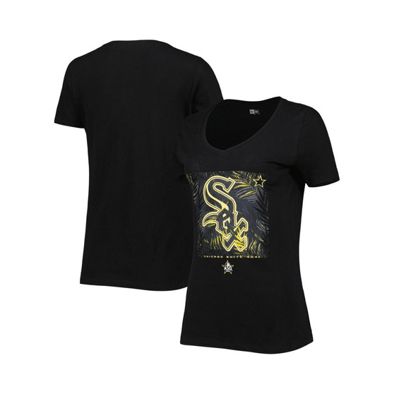 Women's Black Chicago White Sox 2022 MLB All-Star Game Hat Hook-Up V-Neck T-shirt
