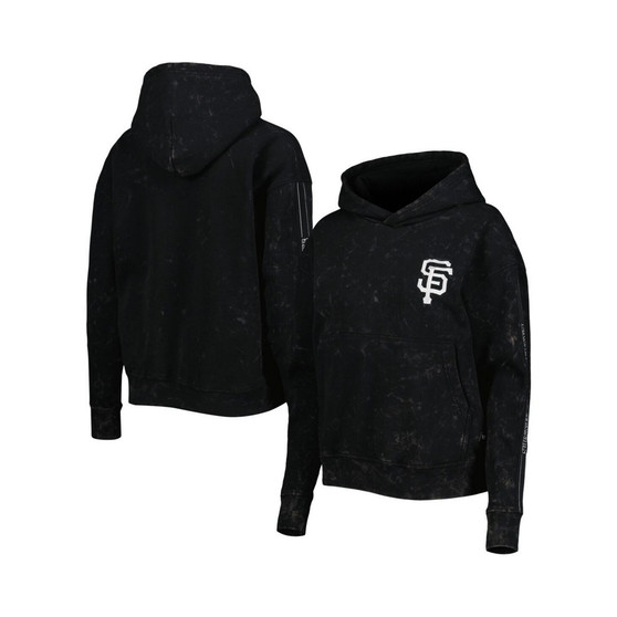 Women's Black San Francisco Giants Marble Pullover Hoodie