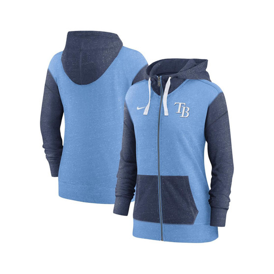 Women's Light Blue Tampa Bay Rays Full-Zip Hoodie