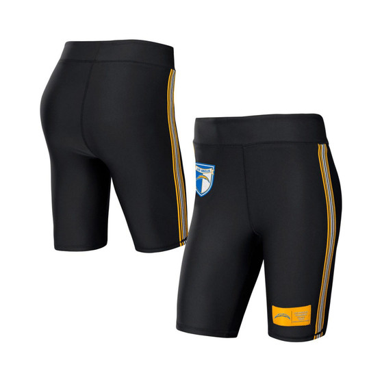 Women's Black Los Angeles Chargers Biker Shorts