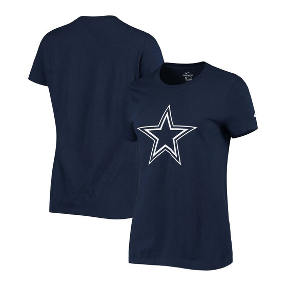 Women's Navy Dallas Cowboys Logo Essential T-shirt