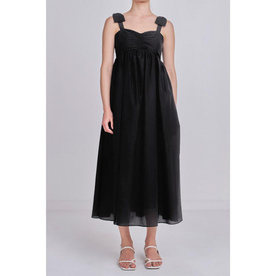 Women's Bow Accent Maxi Dress