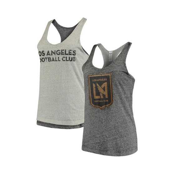 Women's Charcoal and Gray LAFC Squad Reversible Tank Top