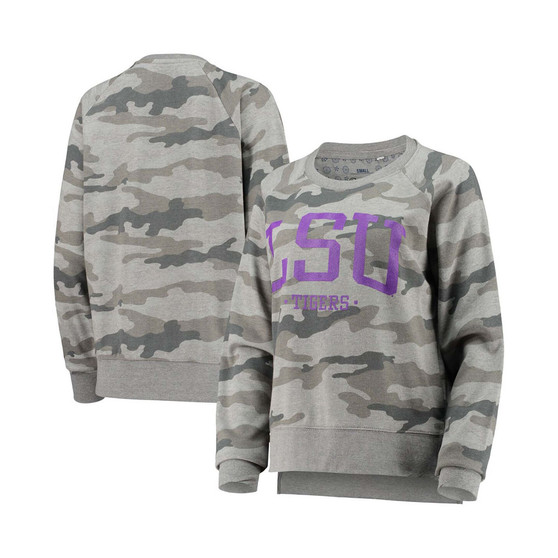 Women's Camo LSU Tigers Stockbridge Pullover Sweatshirt