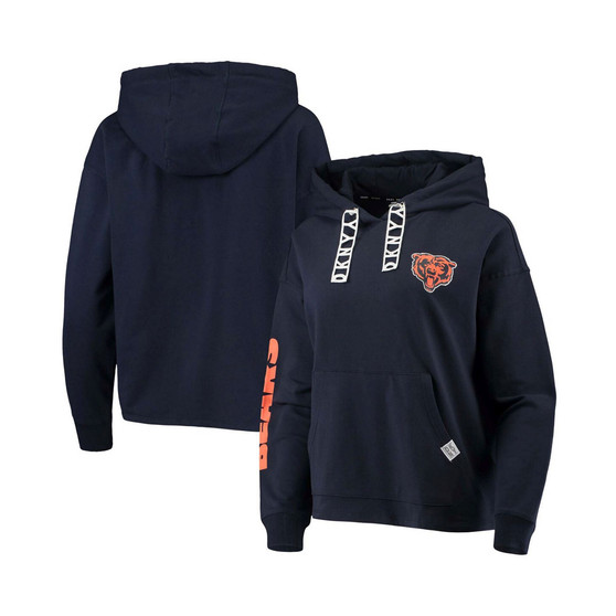 Women's Navy Chicago Bears Staci Pullover Hoodie