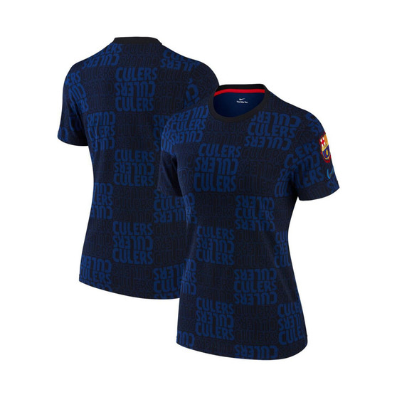 Women's Black and Navy Barcelona Voice T-shirt