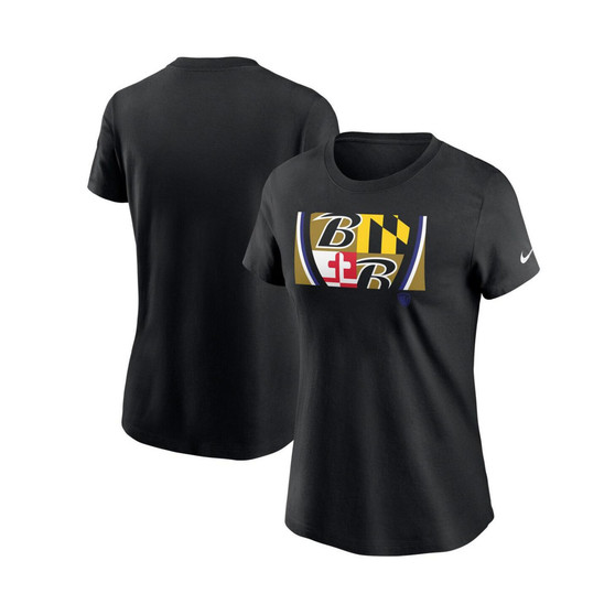 Women's Black Baltimore Ravens Hometown Collection T-Shirt