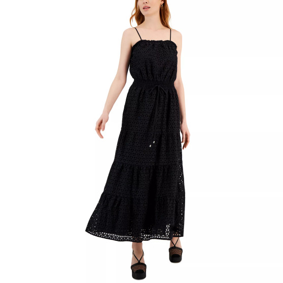 Women's Cotton Eyelet Maxi Dress, Created for Macy's