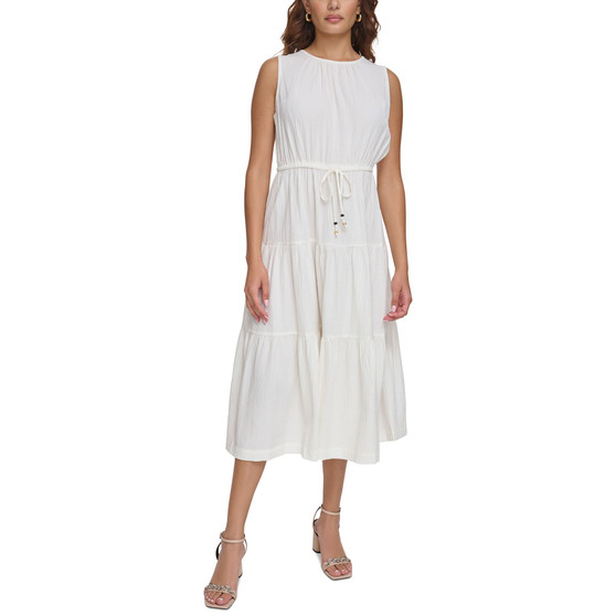 Women's Tiered A-Line Midi Dress