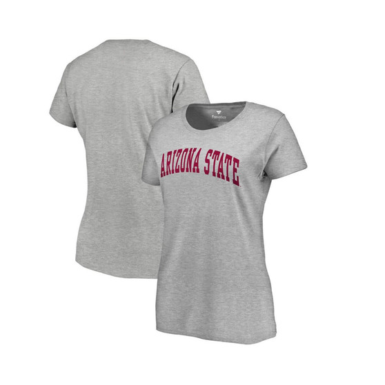 Women's Gray Arizona State Sun Devils Basic Arch T-shirt