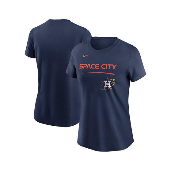 Women's Navy Houston Astros City Connect Wordmark T-shirt