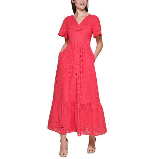 Eyelet Maxi Dress