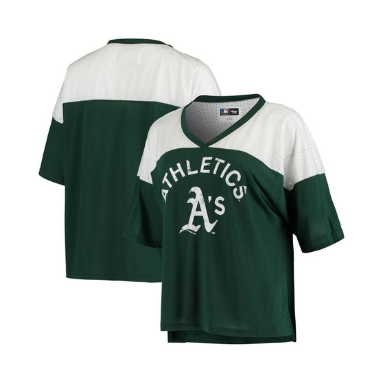 Women's Green Oakland Athletics All World V-Neck T-shirt