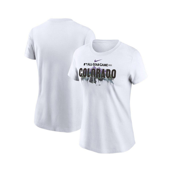 Women's White 2021 MLB All-Star Game T-shirt