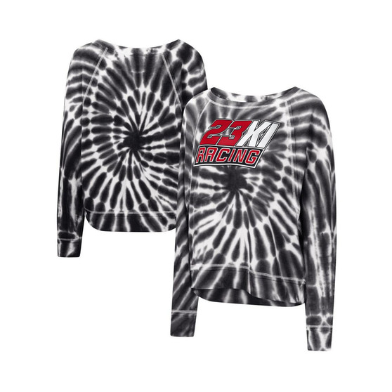 Women's Black 23XI Racing Punt Tri-Blend Long Sleeve T-shirt