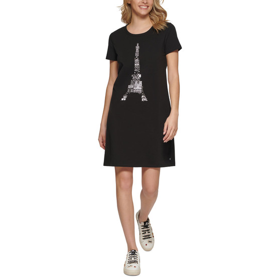 Women's Eiffel Tower T-Shirt Dress