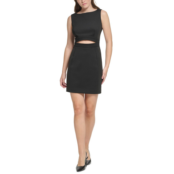 Women's X-Fit Cutout Boat Neck Sleeveless Bodycon Dress