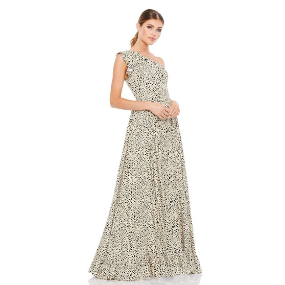 Women's Ieena Dalmatian Print One Shoulder A Line Gown