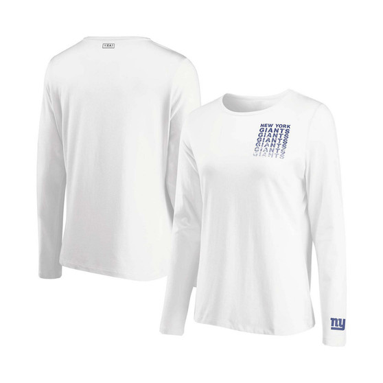 Women's White New Orleans Saints Repeat Tri-Blend Long Sleeve T-shirt