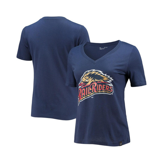 Women's Navy Scranton Wilkes-Barre RailRiders Performance V-Neck T-shirt
