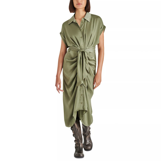 Women's Tori Tie-Front Midi Shirtdress