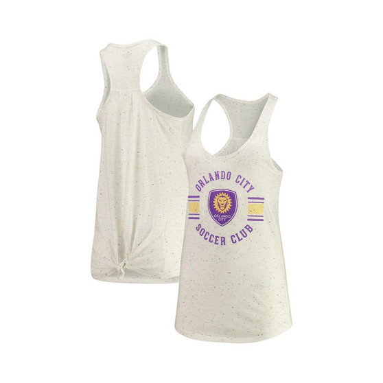 Women's Heathered Gray Orlando City SC Velocity Racerback Tank Top