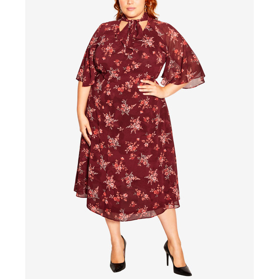 Trendy Plus Size Alexandra Fit and Flare Maxi Dress