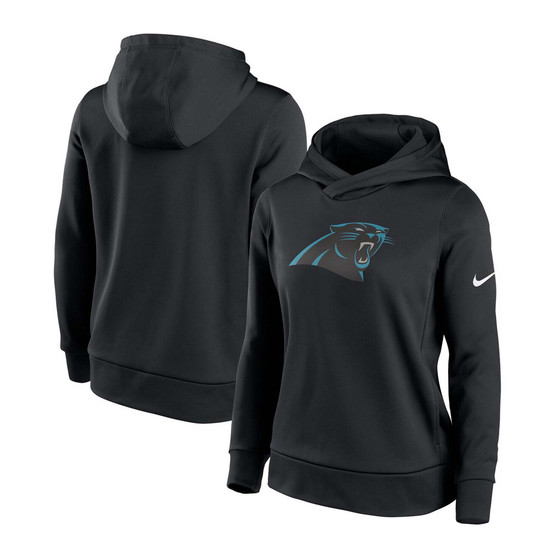 Women's Black Carolina Panthers Pullover Hoodie