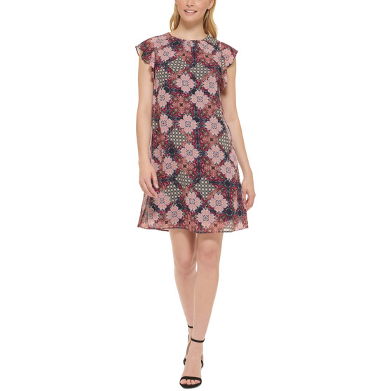 Petite Printed A-Line Dress