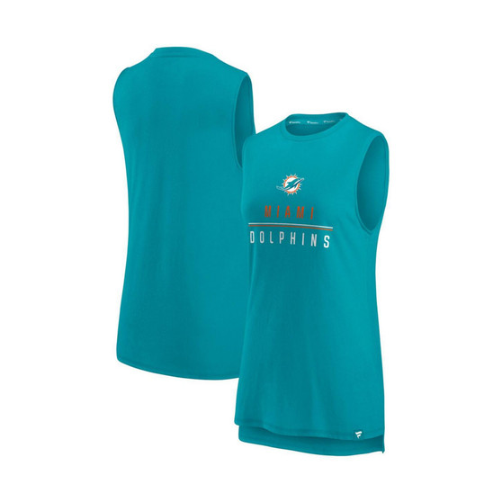 Women's Branded Aqua Miami Dolphins True Contender Tank Top