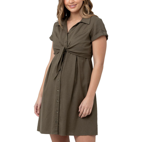 Maternity Colette Tie Up Nursing Dress