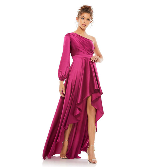 Women's Ieena High Low One Shoulder Flowy Gown