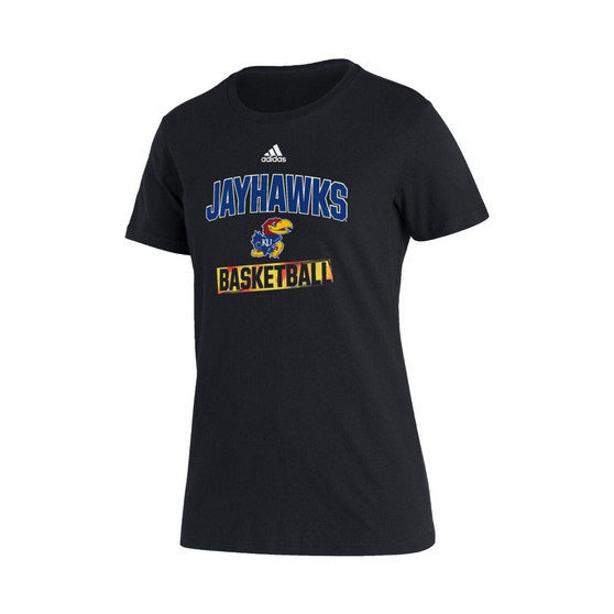 Women's Black Kansas Jayhawks Bench T-shirt