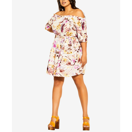 Trendy Plus Size Mahe Tier Dress