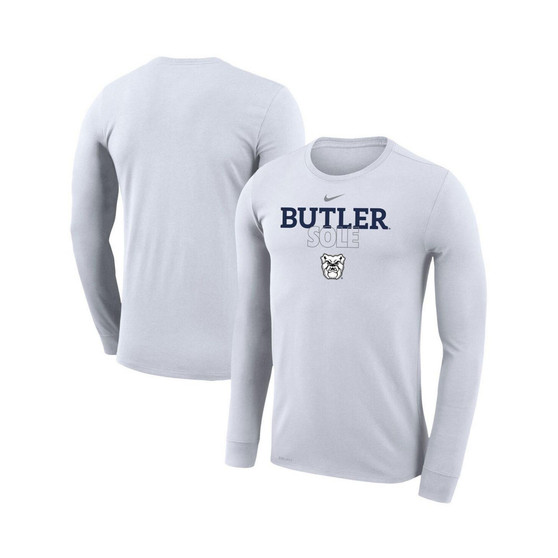 Men's and Women's White Butler Bulldogs 2023 On Court Bench Long Sleeve T-shirt